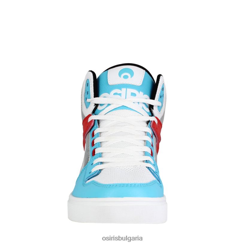 клонинг унисекс бяло/червено/циан 44002B24 Osiris обувка